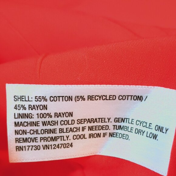 Kate Spade Scalloped Mini Shift Dress XXL Orange Sleeveless Lined Scoop Back - Picture 6 of 6